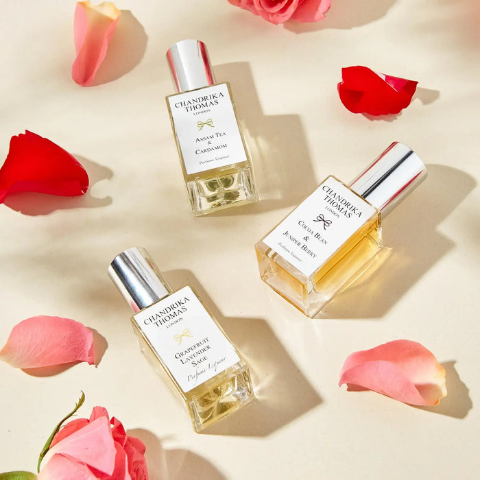 
  
    Image of three luxurious 15ml Perfumes 
  
